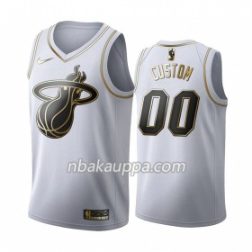 Miami Heat Custom Nike 2019-2020 Valkoinen Golden Edition Pelipaidat Swingman - Miesten